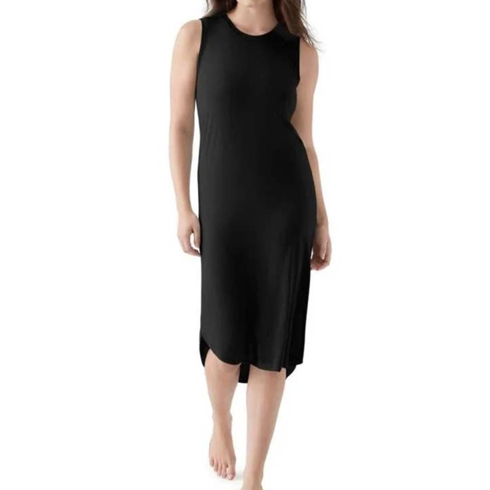 True Black Sleeveless Crewneck T-Shirt Dress NWT Size XL